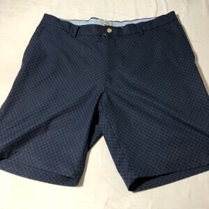 Peter Millar mens shorts sz 36 blue black skull print golf casual athleisure